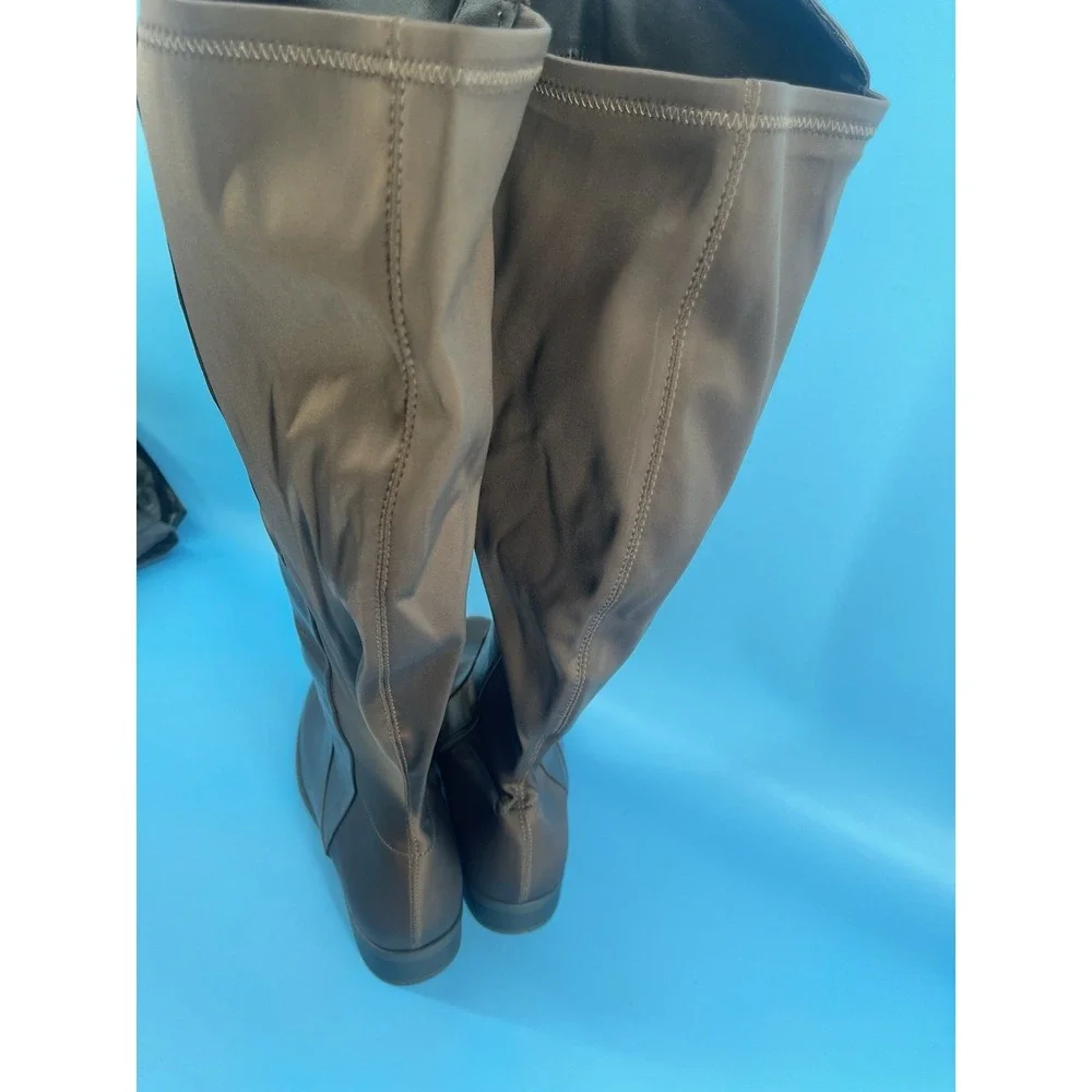 Torrid Brown Over The Knee Boots Women's Size 9.5W Wide Calf New